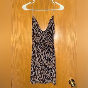 Zebra print mini dress!